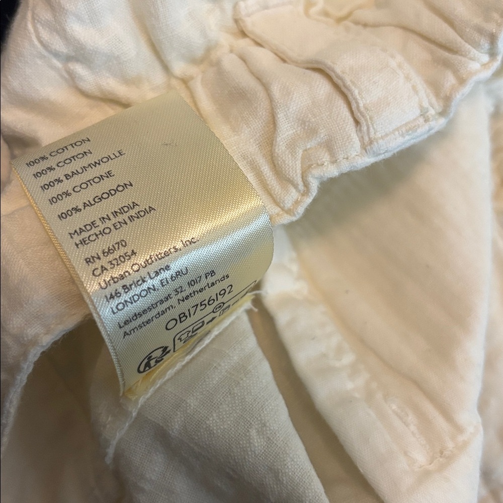 Free People Cream Cargo Crop Drawstring Pants - Picture 4 of 4